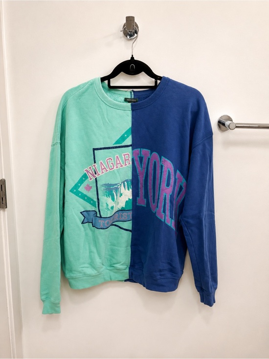 Other - Niagara/New York Two-Tone Crewneck Sweatshirt - Mint & Blue
